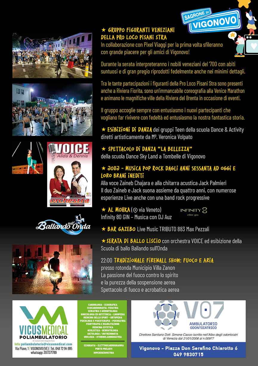 Programma Notte Bianca Vigonovo